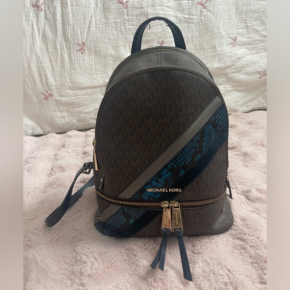 Used Michael Kors Rhea Zip backpack